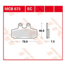 Scheibenbremsbeläge MCB673EC für Honda Motorrad