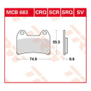 Scheibenbremsbeläge für Sachs Motorrad