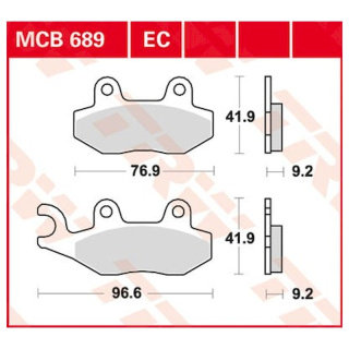 Scheibenbremsbeläge MCB689EC für Sachs Motorrad