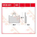 Scheibenbremsbeläge MCB691 für Honda Motorrad