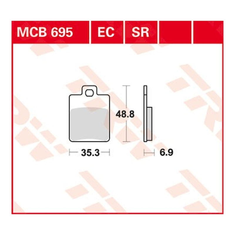 EBC Bremsbeläge Organisch Vorne Für Piaggio MP3 500 (ABS) 2014–2022 – Satz Mit 2 Belägen