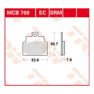 Scheibenbremsbeläge MCB709SRM für Aprilia Motorrad