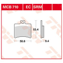 Scheibenbremsbeläge MCB710SRM für Aprilia Motorrad