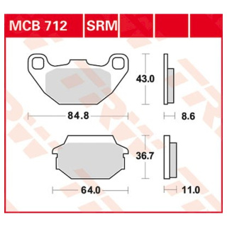 Scheibenbremsbeläge MCB712 für Kymco Motorrad