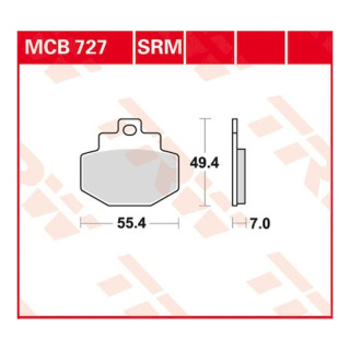 Scheibenbremsbeläge MCB727SRM für Gilera Motorrad