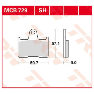 Scheibenbremsbeläge MCB729 für Suzuki Motorrad