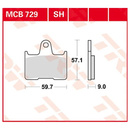 Scheibenbremsbeläge MCB729 für Suzuki Motorrad