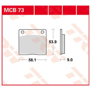 Scheibenbremsbeläge MCB73 für Suzuki Motorrad