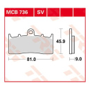 Scheibenbremsbeläge MCB736SV für BMW Motorrad
