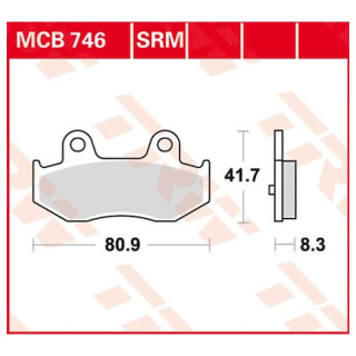 Scheibenbremsbeläge MCB746SRM für Suzuki Motorrad