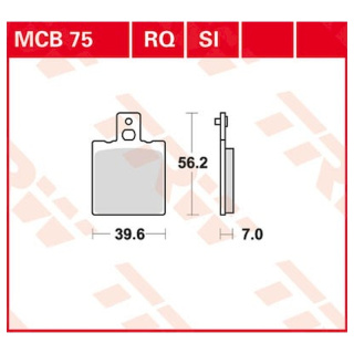 Scheibenbremsbeläge MCB75 für Yamaha Motorrad