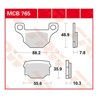 Scheibenbremsbeläge MCB765 für Aprilia Motorrad
