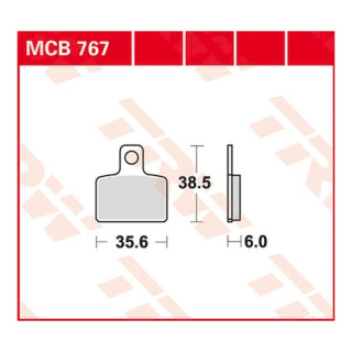 Scheibenbremsbeläge MCB767 Motorrad