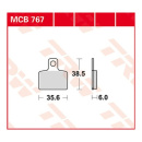 Scheibenbremsbeläge MCB767 Motorrad