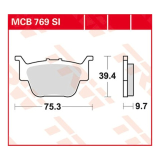 Scheibenbremsbeläge MCB769SI Motorrad