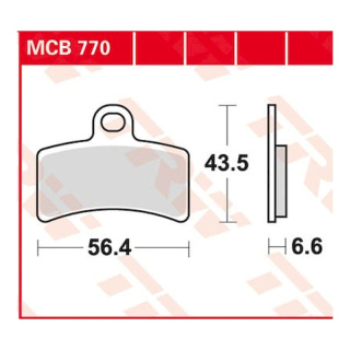 Scheibenbremsbeläge MCB770 Motorrad