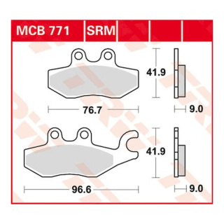 Scheibenbremsbeläge MCB771 für Piaggio Motorrad
