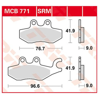 Scheibenbremsbeläge MCB771SRM für Piaggio Motorrad