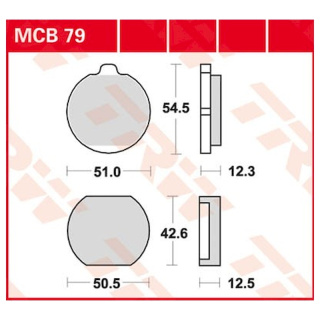 Scheibenbremsbeläge MCB79 für Kawasaki Motorrad