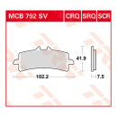 Scheibenbremsbeläge MCB792SCR für Aprilia Motorrad