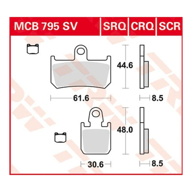 Scheibenbremsbeläge Für Motorrad – 6 Stück, Passend Für CBR 600 F4 / F4i