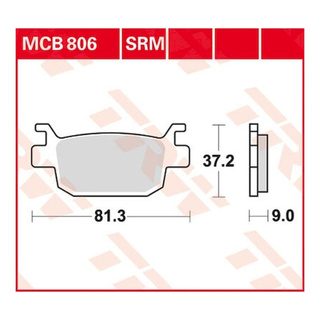 Scheibenbremsbeläge MCB806SRM für Honda Motorrad