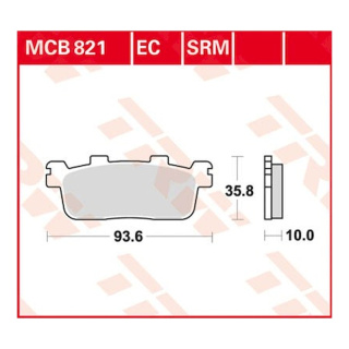Scheibenbremsbeläge MCB821SRM Motorrad