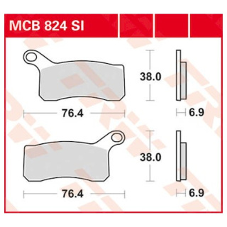 Scheibenbremsbeläge MCB824SI Motorrad