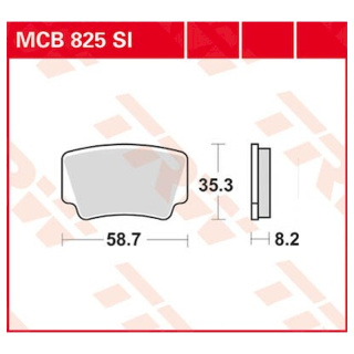 Scheibenbremsbeläge MCB825SI für KTM Motorrad