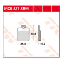 Scheibenbremsbeläge MCB827SRM für Piaggio Motorrad