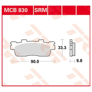 Scheibenbremsbeläge MCB830 für Kawasaki Motorrad