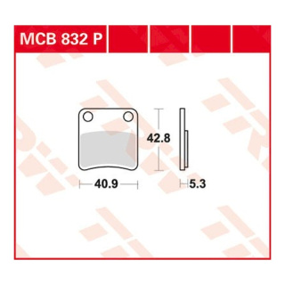 Scheibenbremsbeläge MCB832P für Honda Motorrad