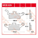 Scheibenbremsbeläge MCB835 für Yamaha Motorrad