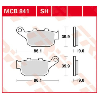 Scheibenbremsbeläge MCB841 für Honda Motorrad