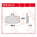 Scheibenbremsbeläge MCB842SI für KTM Motorrad