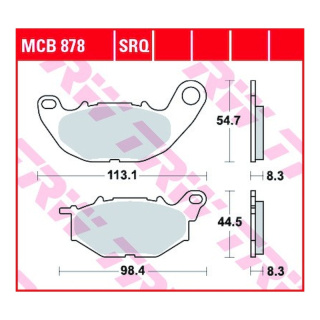 Scheibenbremsbeläge MCB878 für Yamaha Motorrad
