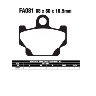 EBC Bremsbeläge FA81 für Yamaha Motorrad