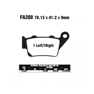 EBC Bremsbeläge FA208 R = FA213 für KTM Motorrad