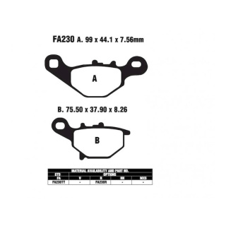 EBC Bremsbeläge FA230 TT für Suzuki Motorrad