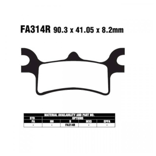 EBC Bremsbeläge FA314 R Motorrad