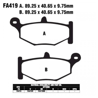 EBC Bremsbeläge FA419 HH für Suzuki GSR 600 GSX-R 600 750 1000 GSX 1300 DL 1000