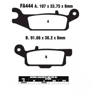 EBC Bremsbeläge FA444 R für Yamaha Motorrad