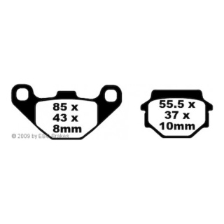 EBC Bremsbeläge SFA67 SC für Kawasaki Motorrad