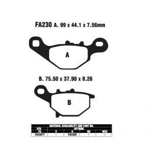 EBC Bremsbeläge FA230 R für Suzuki Motorrad