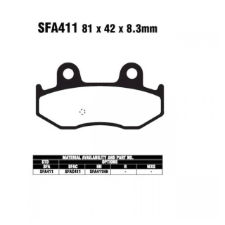 EBC Bremsbeläge SFA411 HH Scooter für Suzuki Motorrad