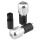 Mini- Lenkerenden alu silber für Innendurchmesser 13mm und 17mm Lenkergewichte