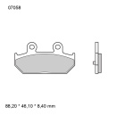 BREMBO CC Bremsbeläge passend hinten für Suzuki...