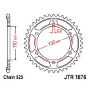 Kettenrad 46Z - 525 SI Innen Ø 110 Lochkreis 130...