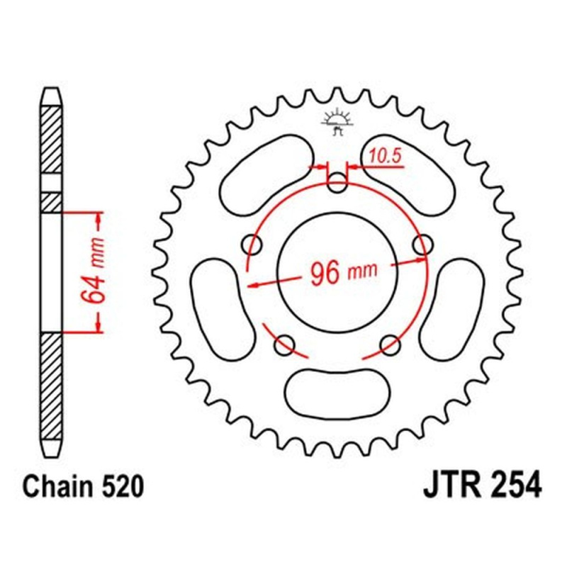 Zahnräder Kettenrad Z15 [Dunlop] Fur 10B-1 Einreihiges Rollenkette Teilung 15875mm Mit Nabe Zum Aufbohren