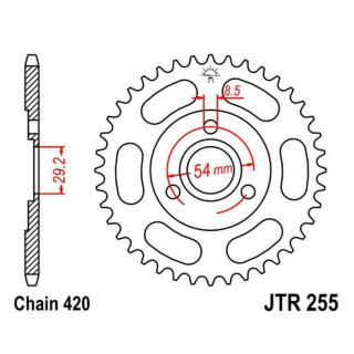 Kettenrad 42Z - 420 SW Innen Ø 29,2 Lochkreis 54 für Honda Motorrad